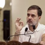 राहुल गांधी मध्यप्रदेश दौरे के दौरान प्रेस कॉन्फ्रेंस में संबोधित करते हुए